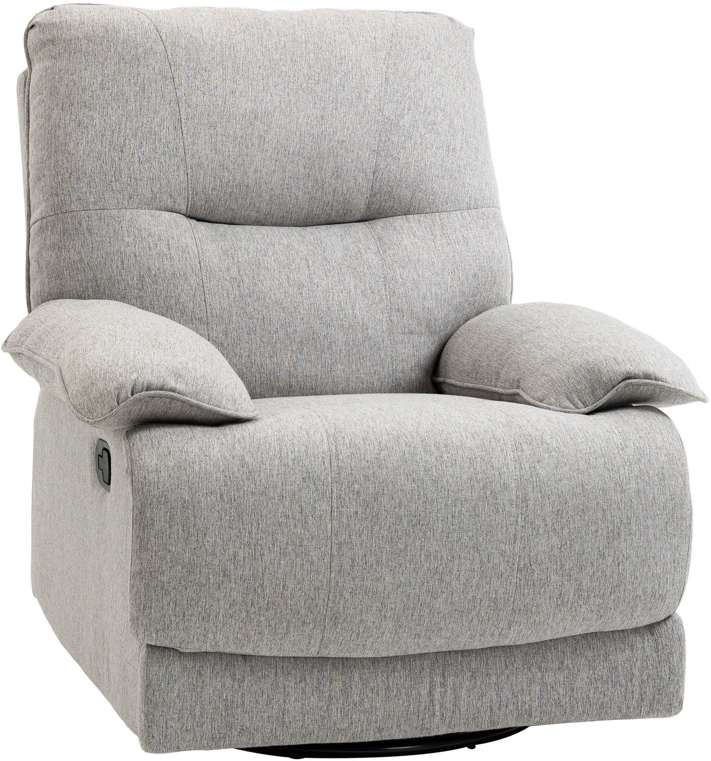 Homcom relaxbank - polyester - 89x98x101cm - grijs