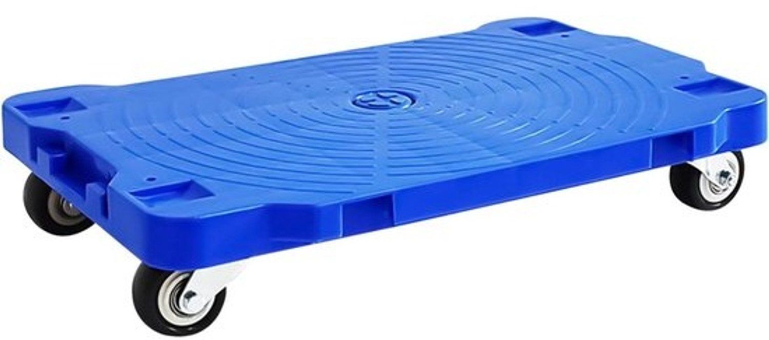 Meubelkar - Transportkar voor zware lasten - Lasten verplaatsen - Uitschuifbaar basisframe - 220lb capaciteit - Blauw