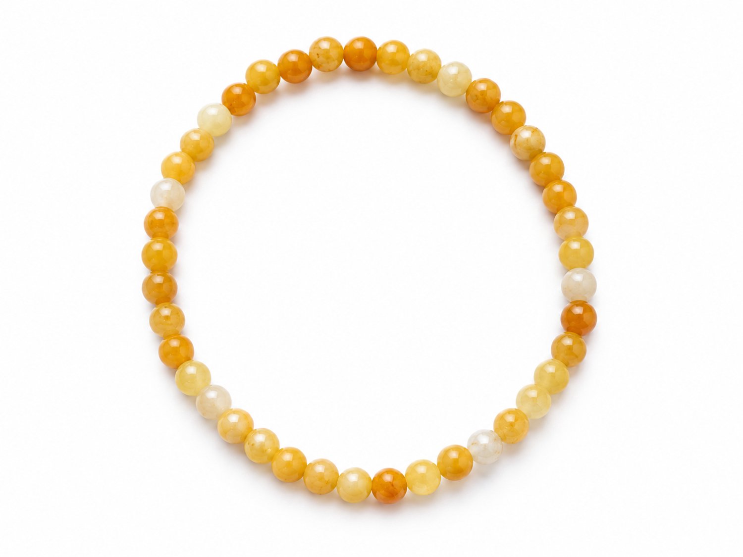 Gele Aventurijn Armband 17 cm – 4 mm Natuursteen Kralen – Elastische Edelsteen Armband – Geel Oranje – Natuursteen – Dames & Heren armband – Armband met kleine kralen – Fijne armband - Gele Aventurijn Armband - Aventurijn Armband - Gele Aventurijn