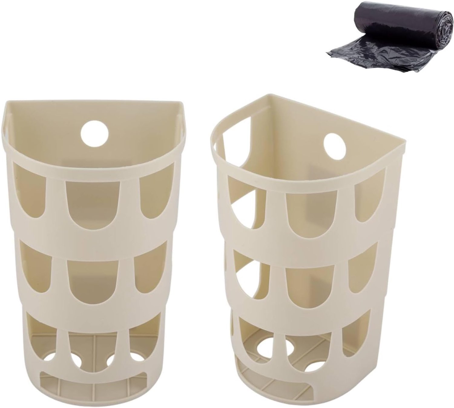 Plastic zakhouder - wandmontage - met opbergdispenser - ideaal voor afval en levensmiddelen - ServiceTopper