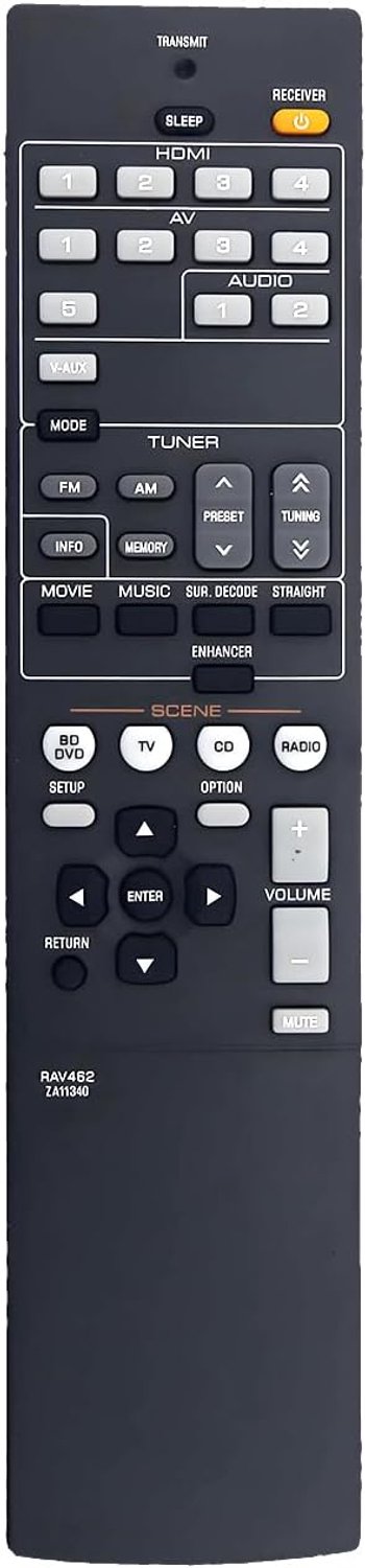 vervangende afstandsbediening voor Yamaha versterker - HTR2866 RX-V373 - eenvoudig in gebruik - ServiceTopper