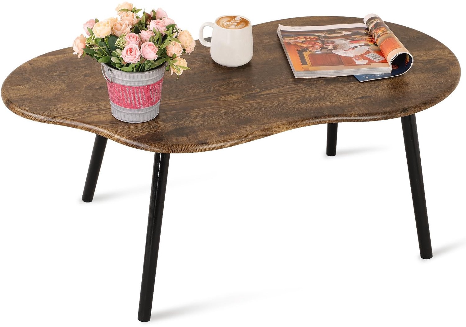 Wolkvormige salontafel - 100 x 50 x 42 cm - Hout