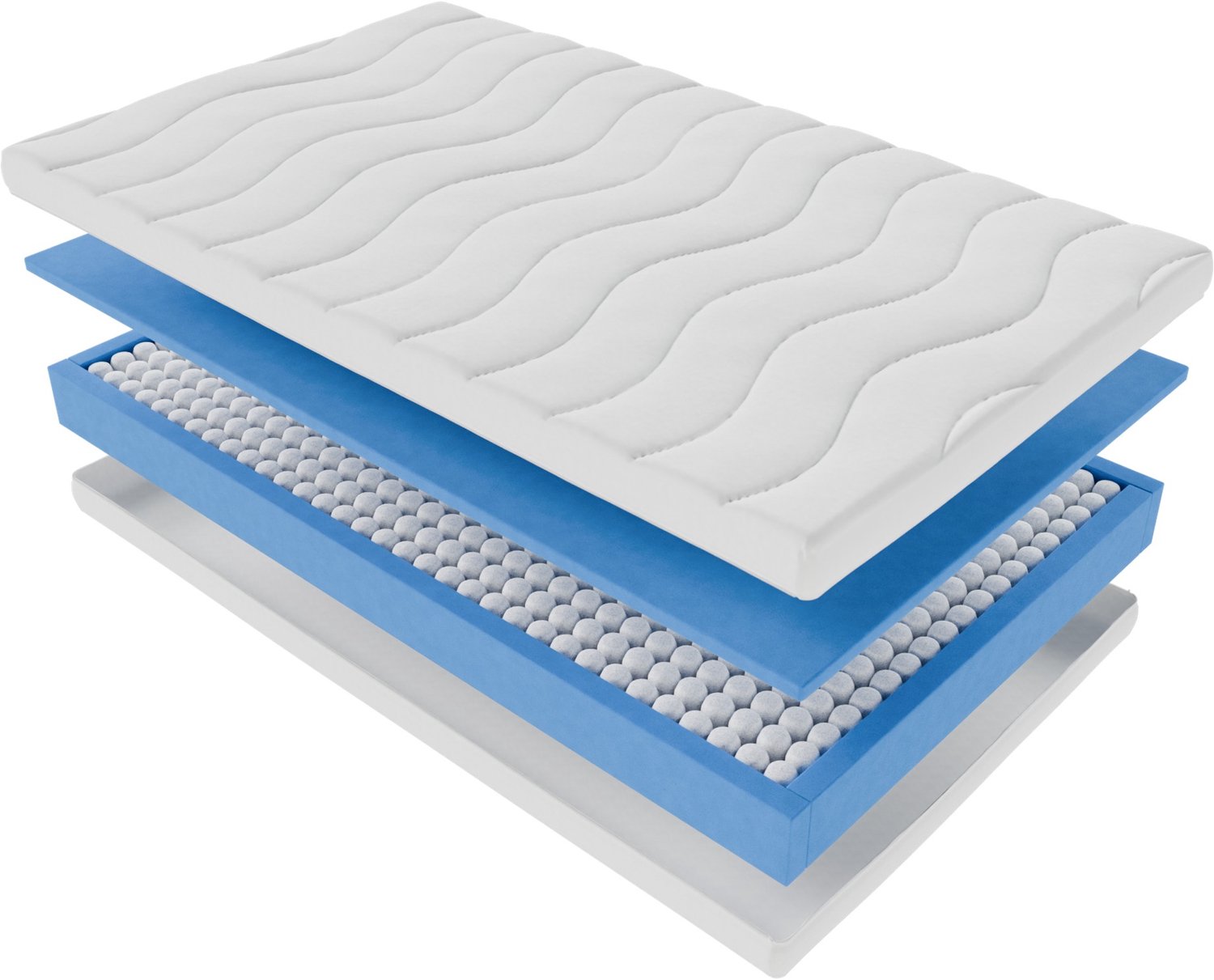Pocket Matras Koudschuim 120x200 20cm Met Luxe Bamboe Hoes Met Rits - Stevig