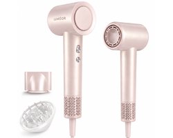Luméor Anti-Pluis Föhn met Diffuser - Incl. 2 opzetstukken - Sneldrogend - Parelmoer Roze
