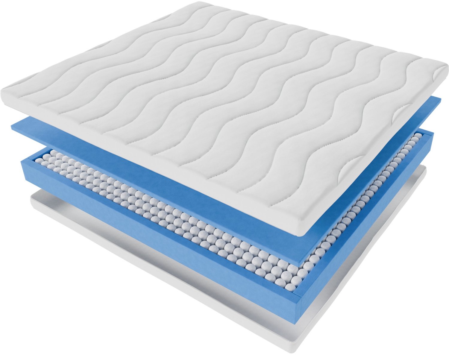 Toros Bedden 180x200x20 HR Koudschuim - Anti Allergisch - Pocket - Premium Kwaliteit - Wit