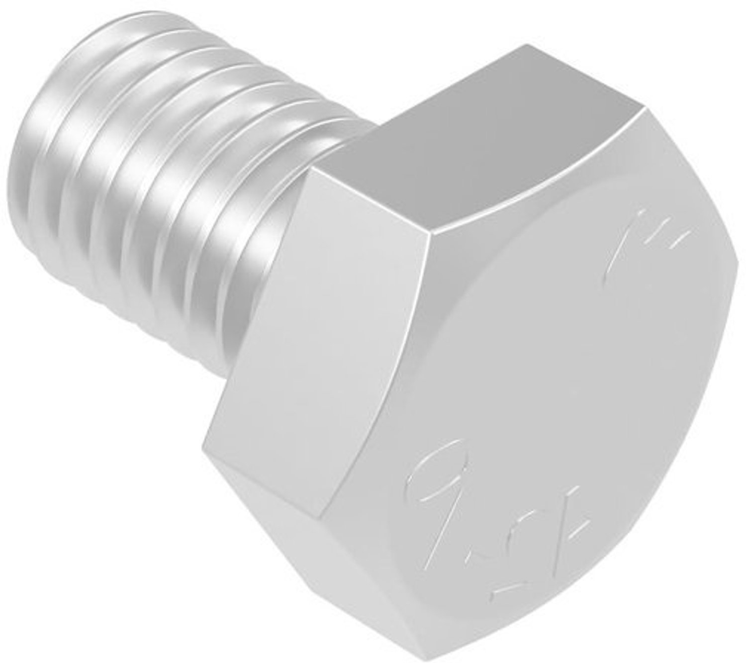 Zeskantschroef M12 - Bout Roestvrij Staal - Robuust Bevestigen - DIN 933 Norm - 20 mm Lengte - Zilver