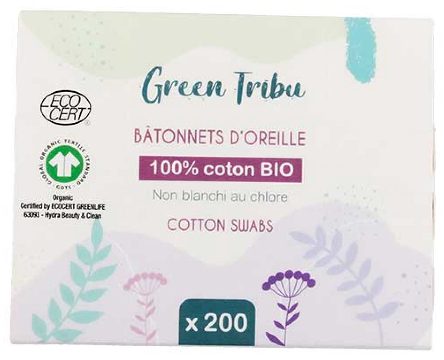 Green Tribu Wattenstaafjes 200 Stuks