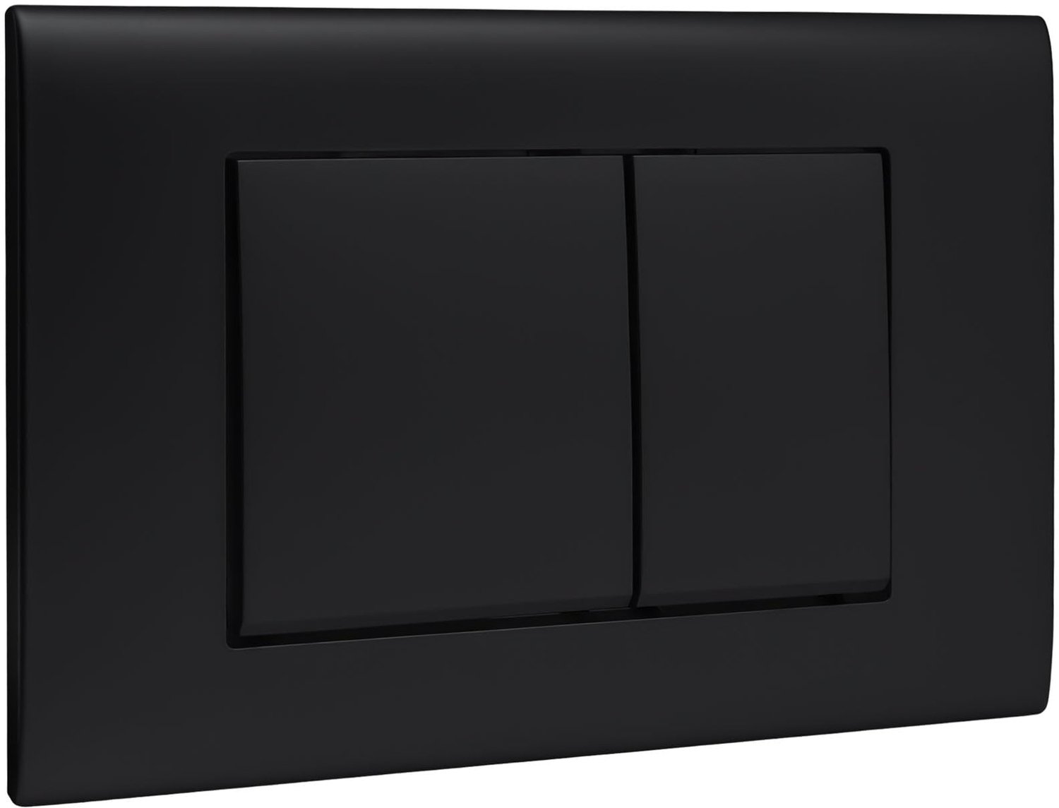 Bedieningspaneel voor ophangtoilet, compatible met Geberit Sigma20, UP300 en UP320, met dubbele spoelfunctie, met afmetingen 246x164 mm（zwart）