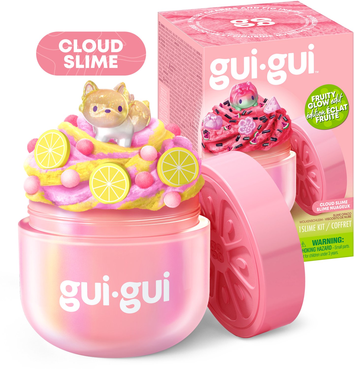 Gui Gui Fruity Glow - Cloud Slijm single pack - Maak je eigen fruitig geurende slime