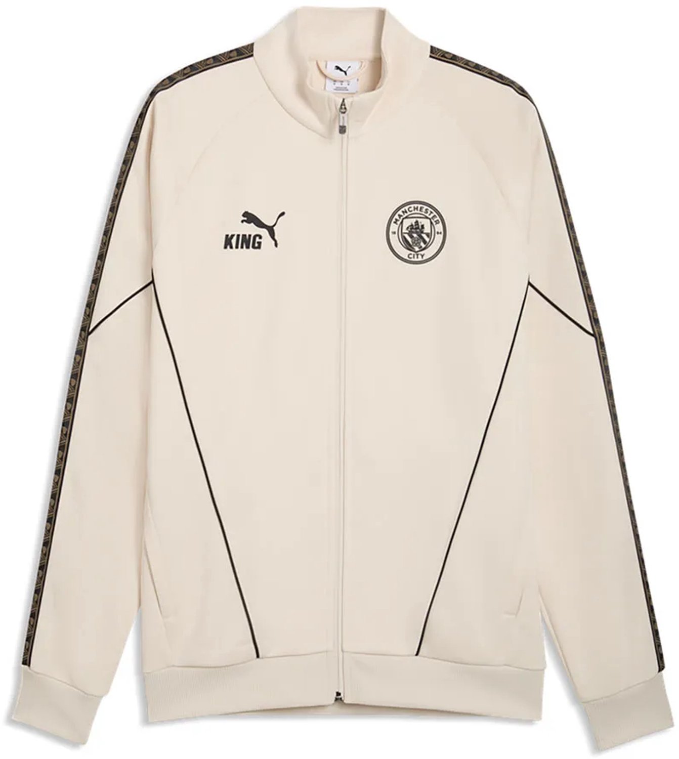 Puma Manchester City Fc King Anthem Sweatshirt Met Rits M Man Grijs