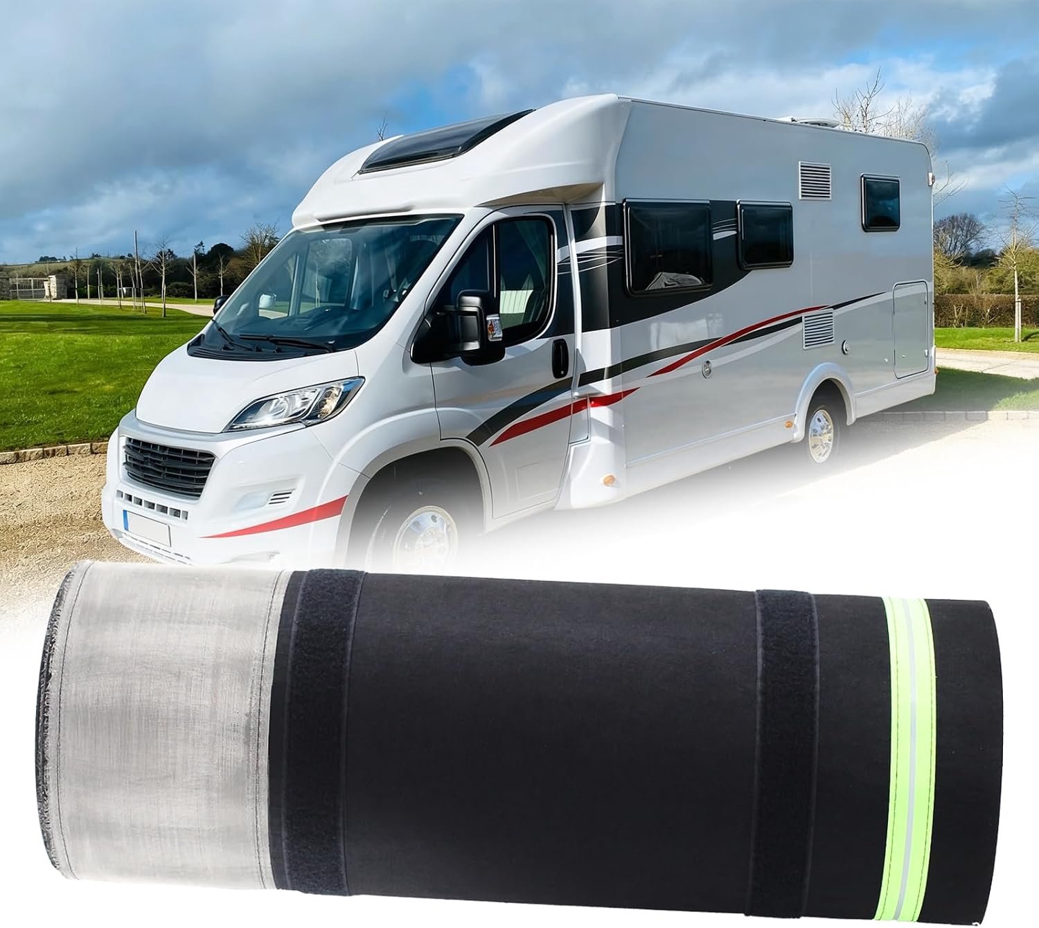 Caravan Wheel Cover, Wind and Snow Protection, Easy Assembly, Universal Wheel Cover for Ducato Caravans, Gardens and - ShopVlot