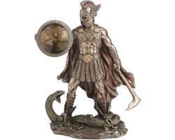 Veronese Design Beeld/figuur - Perseus de Doder van Medusa - (hxbxd) ca. 17cm x 13,7cm x 7,6cm
