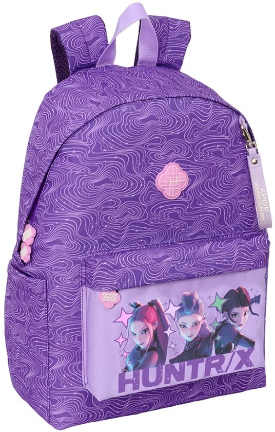 Kpop Demon Hunters Huntrix Rugzak Meisjes – Schooltas met Laptopvak Paars
