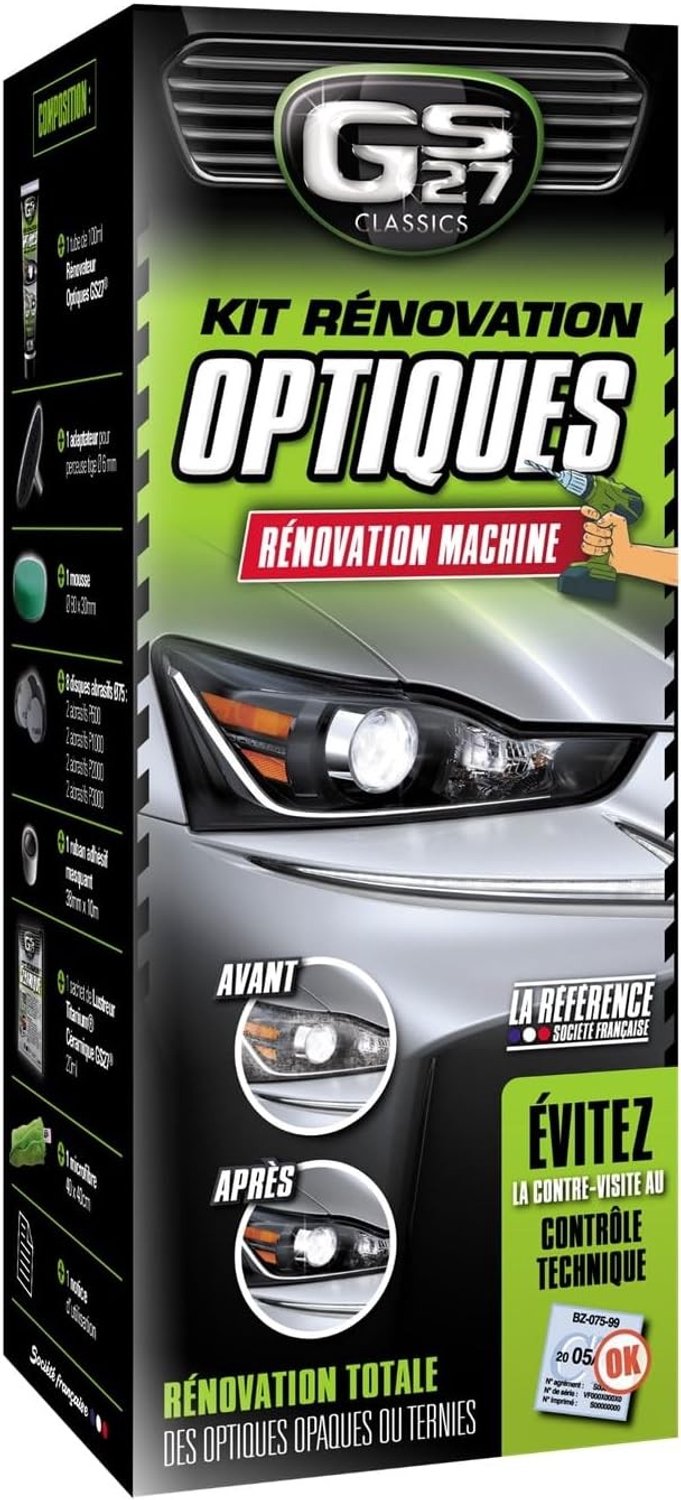 Optische Renovatiekit - Meerkleurig - Compleet voor Boormachine - Voor Renovatie van Kunststof Optiek