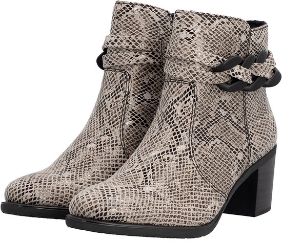Rieker Enkellaarsjes - Dames - Beige - Maat:37
