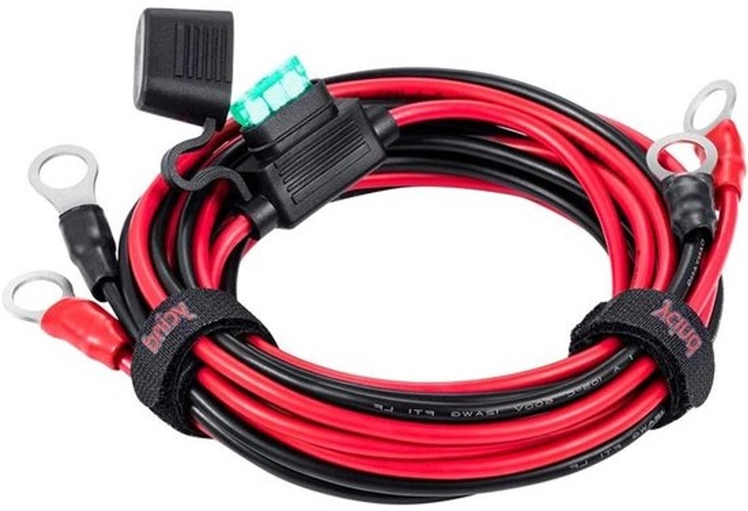 Batterij Boost Kabel - Accukabel Startkabel - Voertuig Accu Laden - Met 30A Zekering - 6 Voet 12AWG