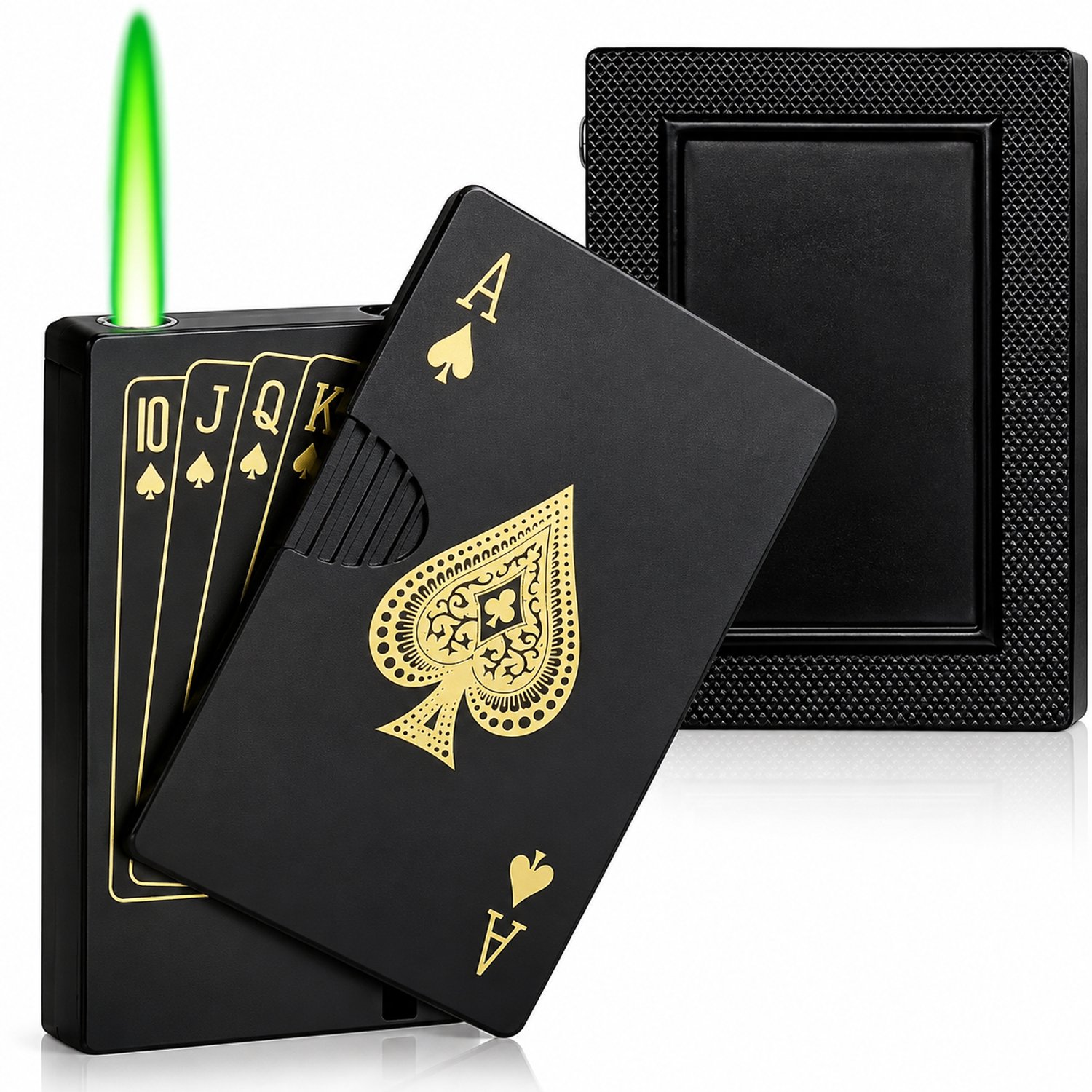 Nina's Giftshop® - Luxe Gas Aansteker – Windproof Poker Aansteker – Cadeau voor Hem – Vaderdag Cadeau – Valentijn Cadeau – Kerstcadeau
