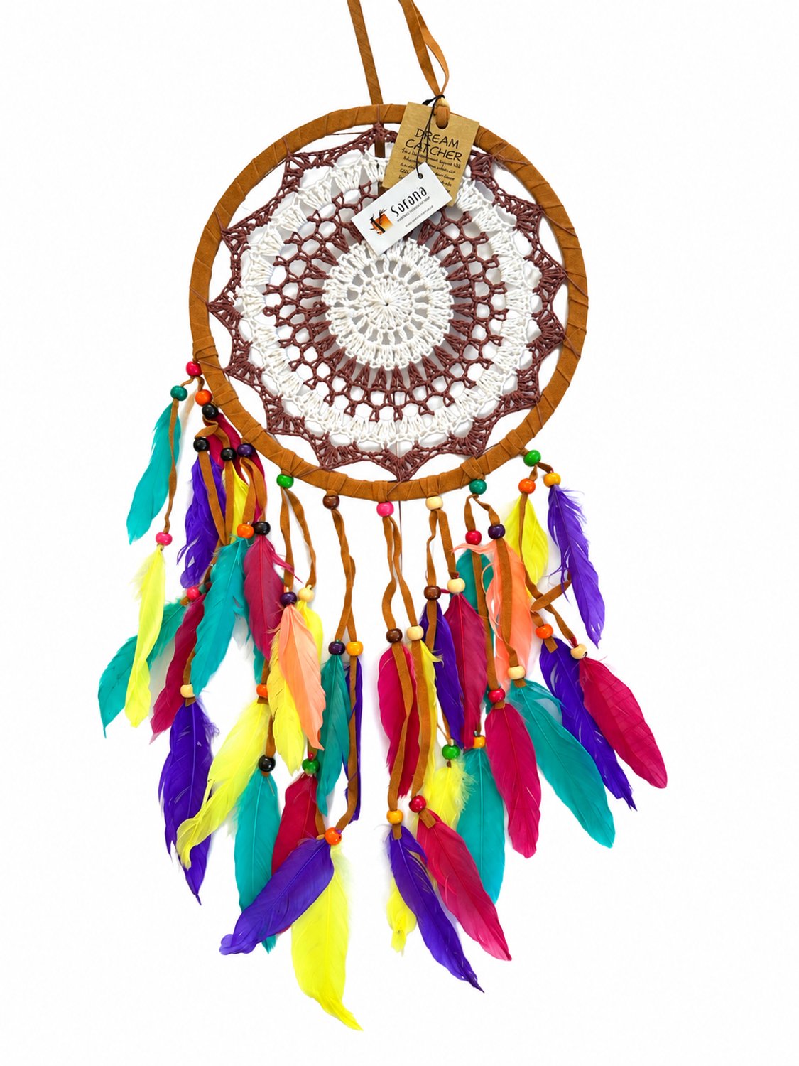 sarana Dreamcatcher crochet/feathers multi Multicolours