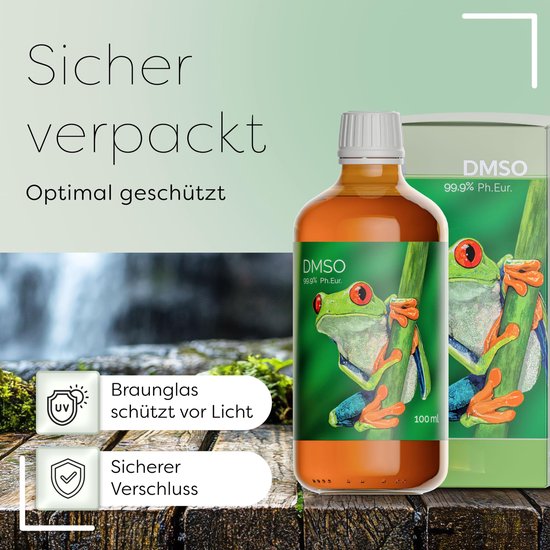 DMSO 99,9 procent - dimethylsulfoxide Ph. Eur. onverdunde kwaliteit - 100ml, 500ml, 1000ml - veelzijdig gebruik - amberkleurige glazen fles - geen toe — afbeelding 4