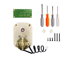 MOZSLY Vervanging Motor en Printplaat Enkele Horloge Winder Met Gereedschap Stille Motor Cover Schroevendraaier Zeskantsleutel Schroeven Wit, Wit, med