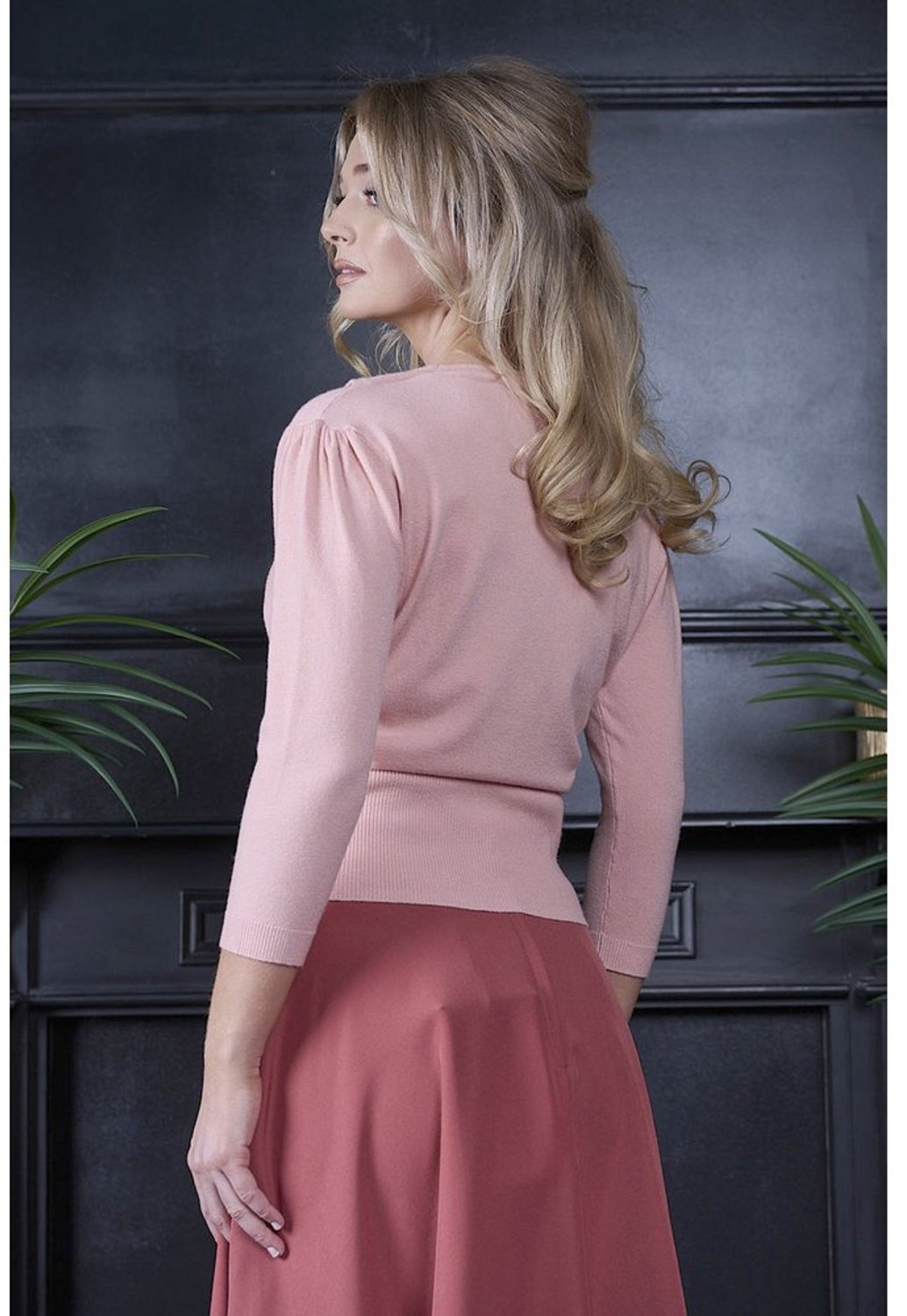 Banned - Cat Scalloped Cardigan - M - Roze