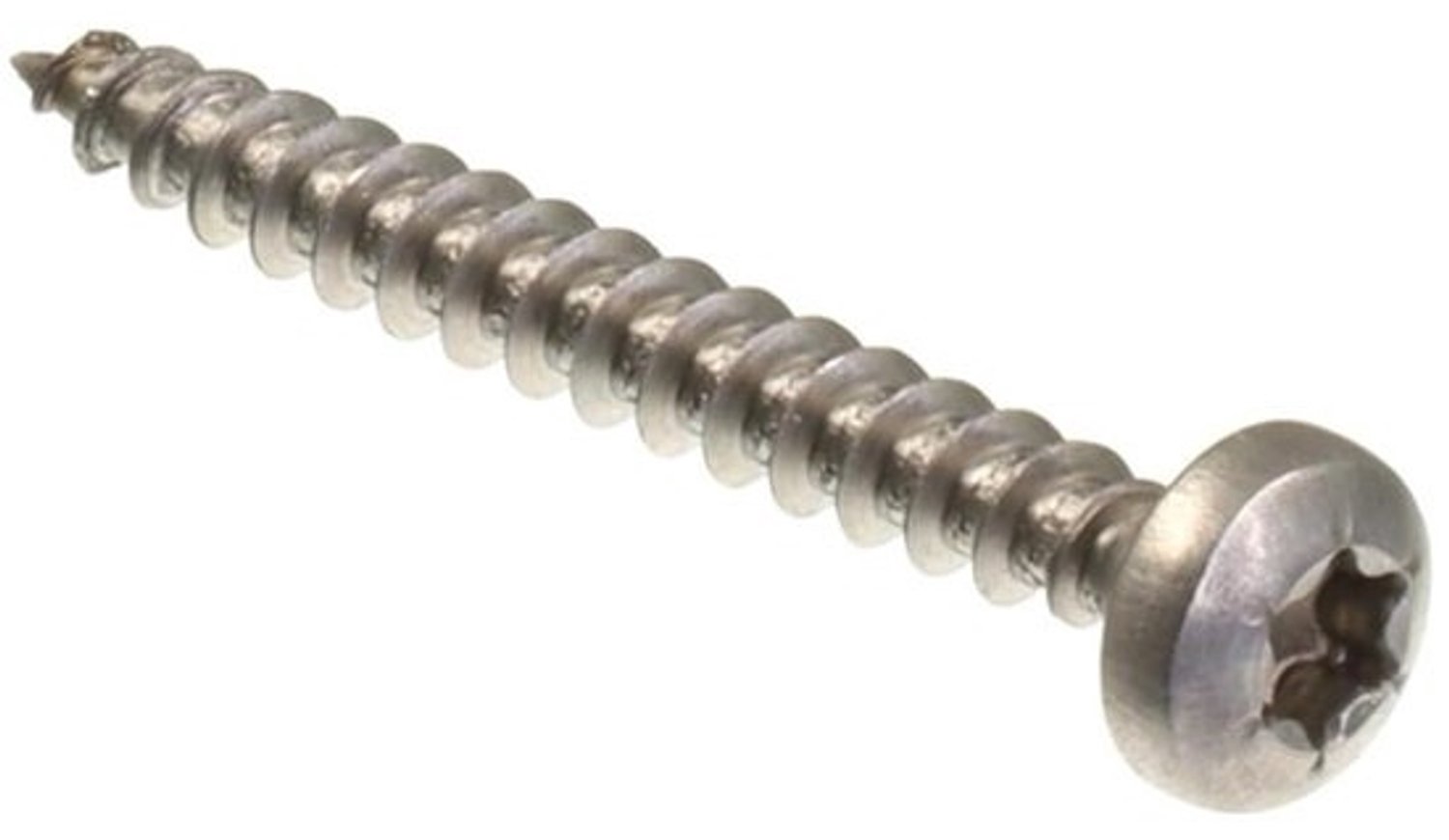 Spaanplaatschroeven RVS - Houtschroeven Volledige Draad - Meubelbouw Houtverbindingen - Halfronde Kop TX - 4x35 mm 200 Stuks - Zilverkleurig
