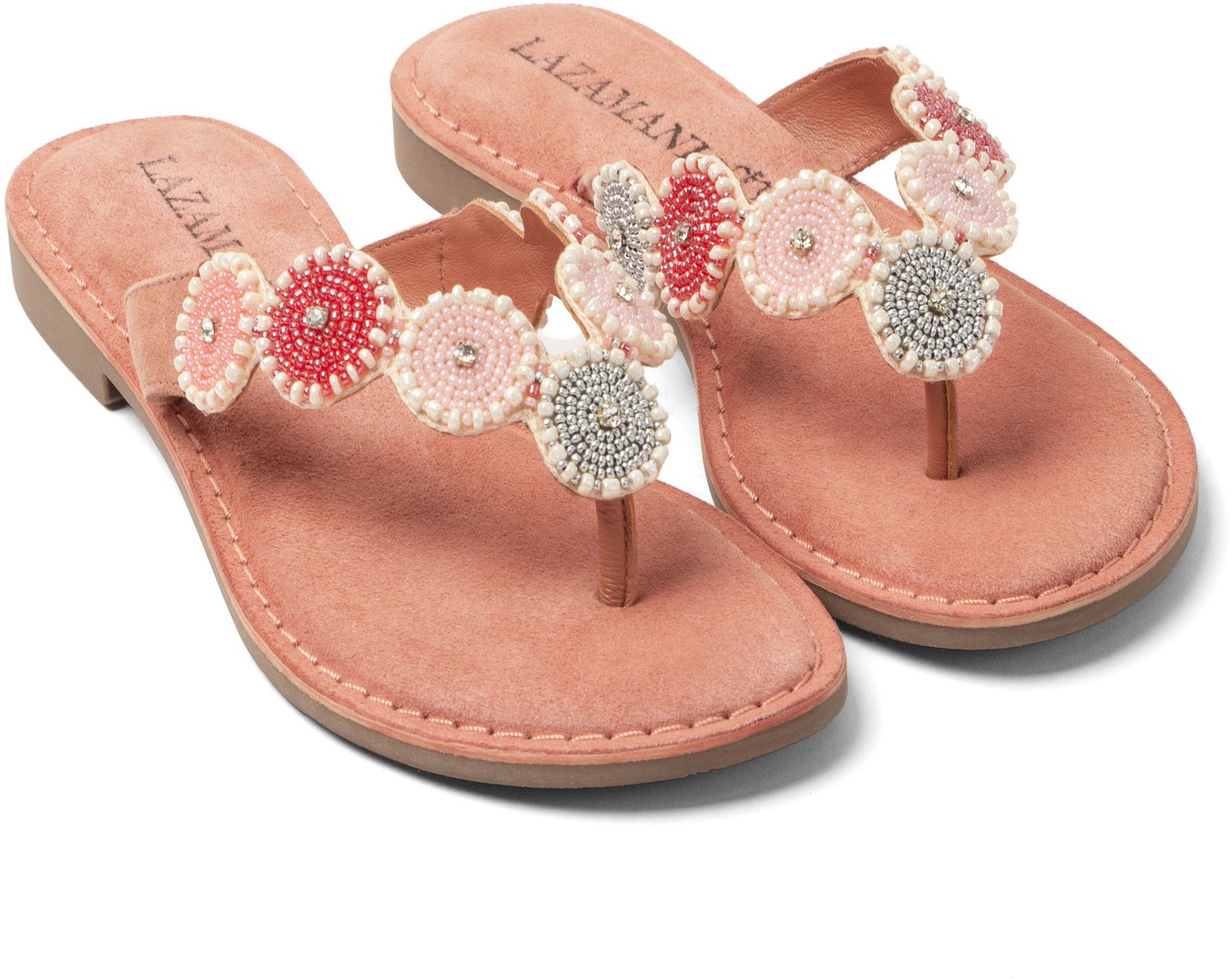 Lazamani - Loua - Dames - Slippers - Roze