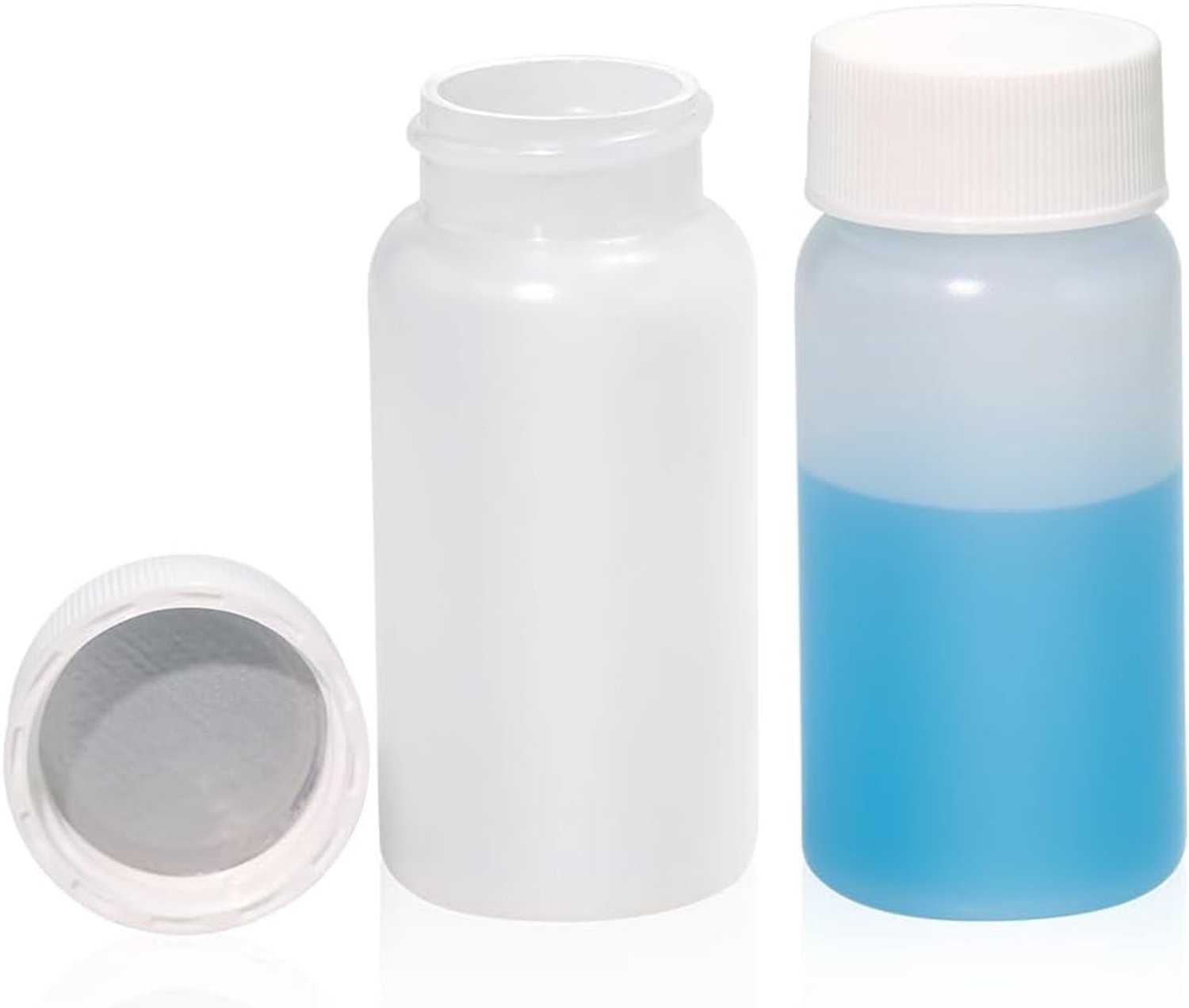 Scintillatieflessen 20ml - HDPE met witte schroefdop - 100 stuks - Perfect voor vloeistofmonsters - ShopVlot