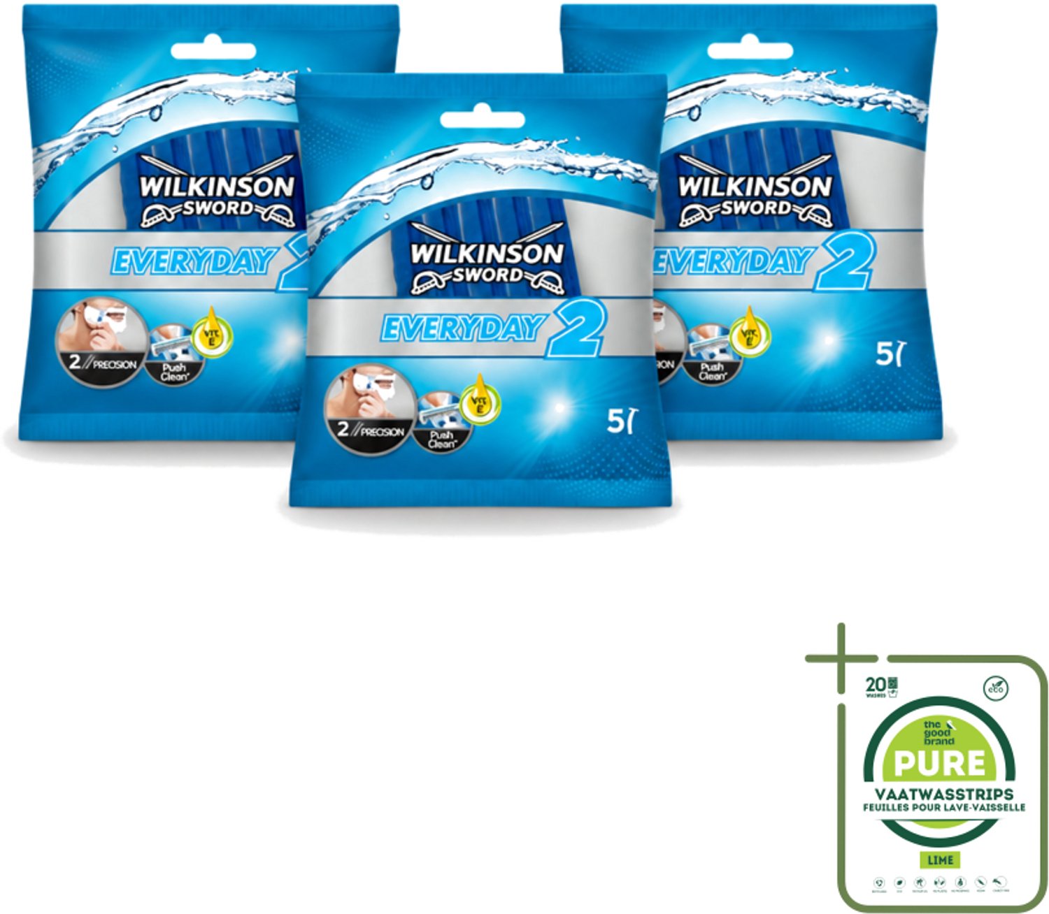3 x Wilkinson Sword - Wegwerpscheermesjes - 5 Scheermesje - Grootverpakking - Scheermesje - Wegwerpscheermesje - Scheerbeurt - Scheermes - Aloë Vera