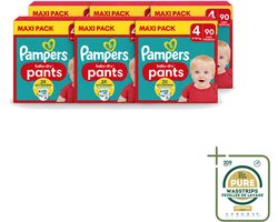 6 x Pampers – Luierbroekjes – Baby Dry Pants Maat 4 – 90 Luiers - Wasstrips - Baby Luier - Luierbroek - Droge Luier - Luier Voor Baby - Luier Voor Kind