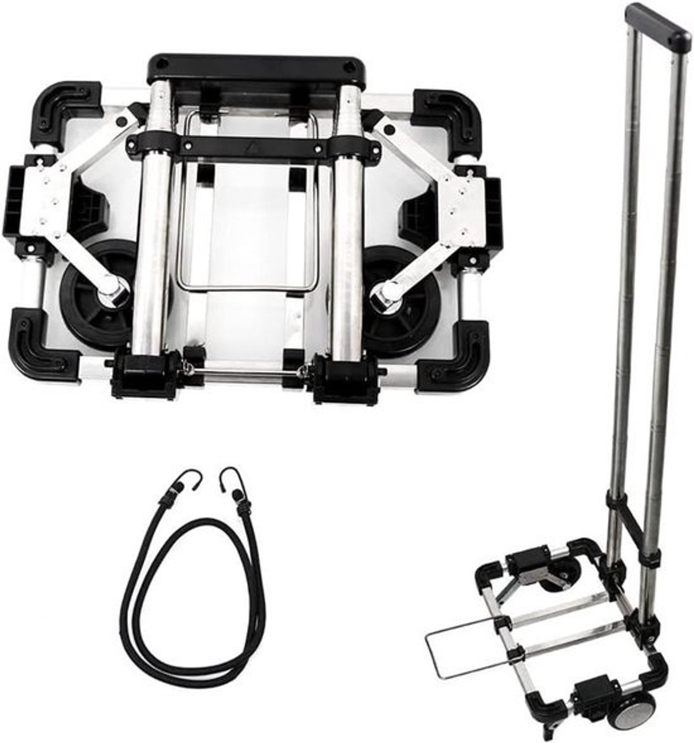 Handige Steekwagen - Draagbare Kar - Reizen en Verhuizen - Compact Opvouwbaar - 55 lbs Capaciteit