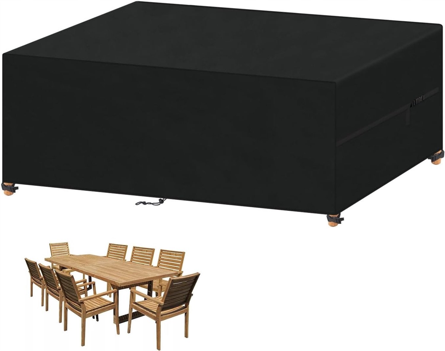 Waterdichte Tuinmeubelhoes 240x120x75 cm - Zwart