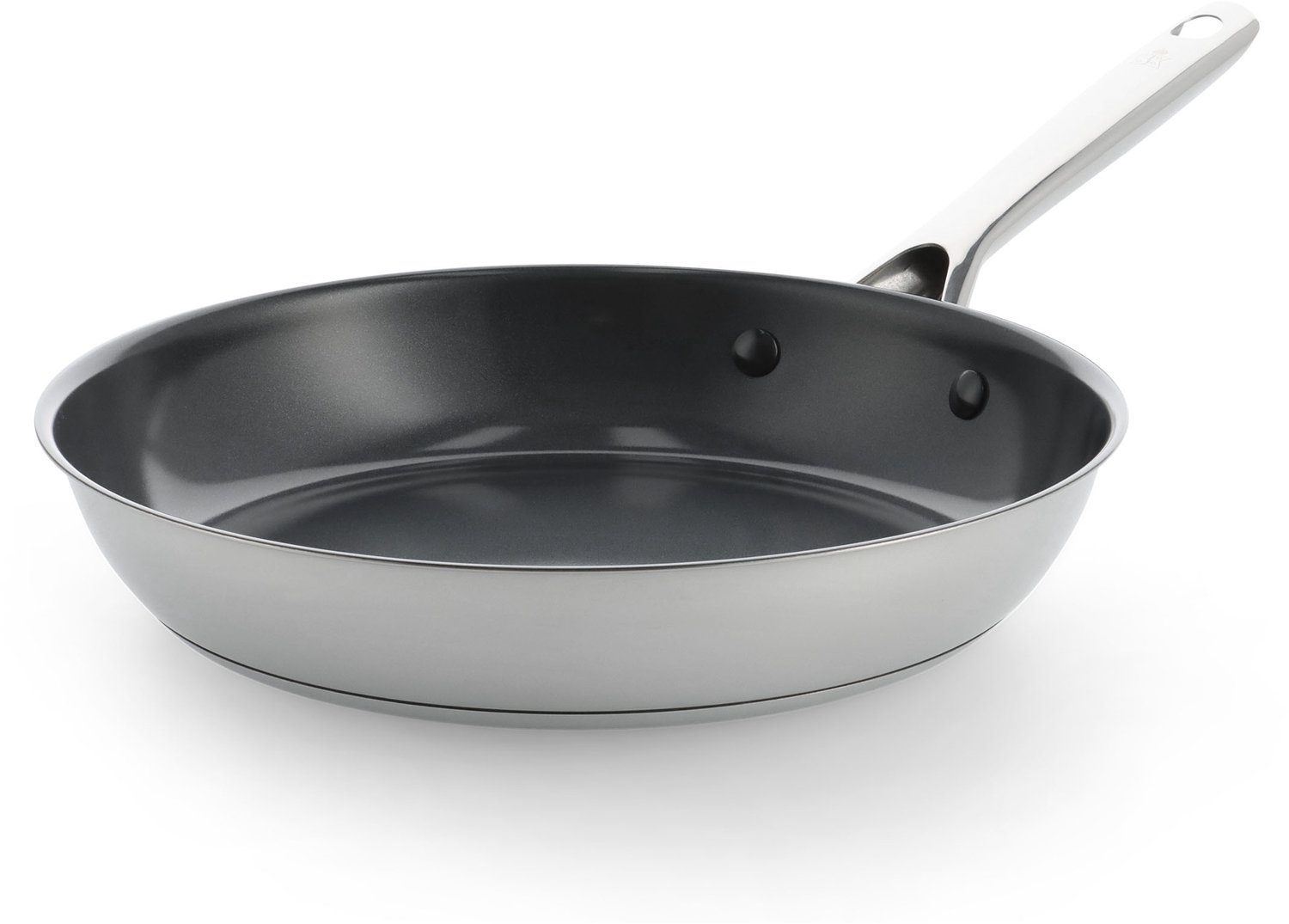 BK Sparkling Koekenpan 28cm - PFAS-vrije antikleeflaag - Koekenpan inductie - Keramische koekenpan - Ovenbestendig tot 220°C - RVS handgreep - Zilver