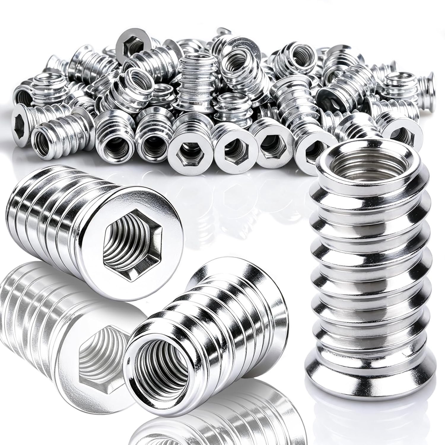 Schroefmoer M10 × 25 mm - verzonken kop - 50 stuks - ideaal voor meubelmontage - Homevero