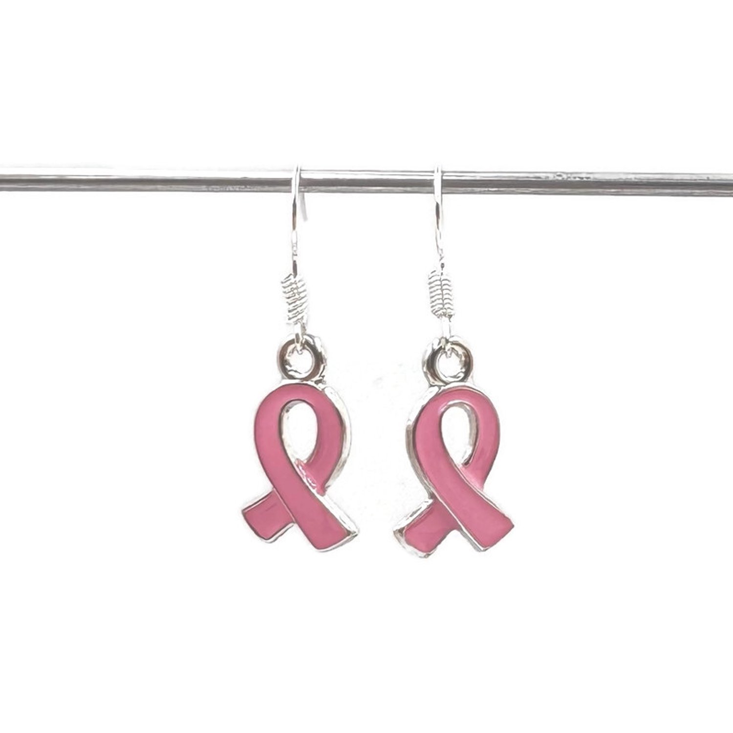 Pink Ribbon - Hangoorbellen - Roze lintje - Goed Doel - Roze - MNQ bijoux