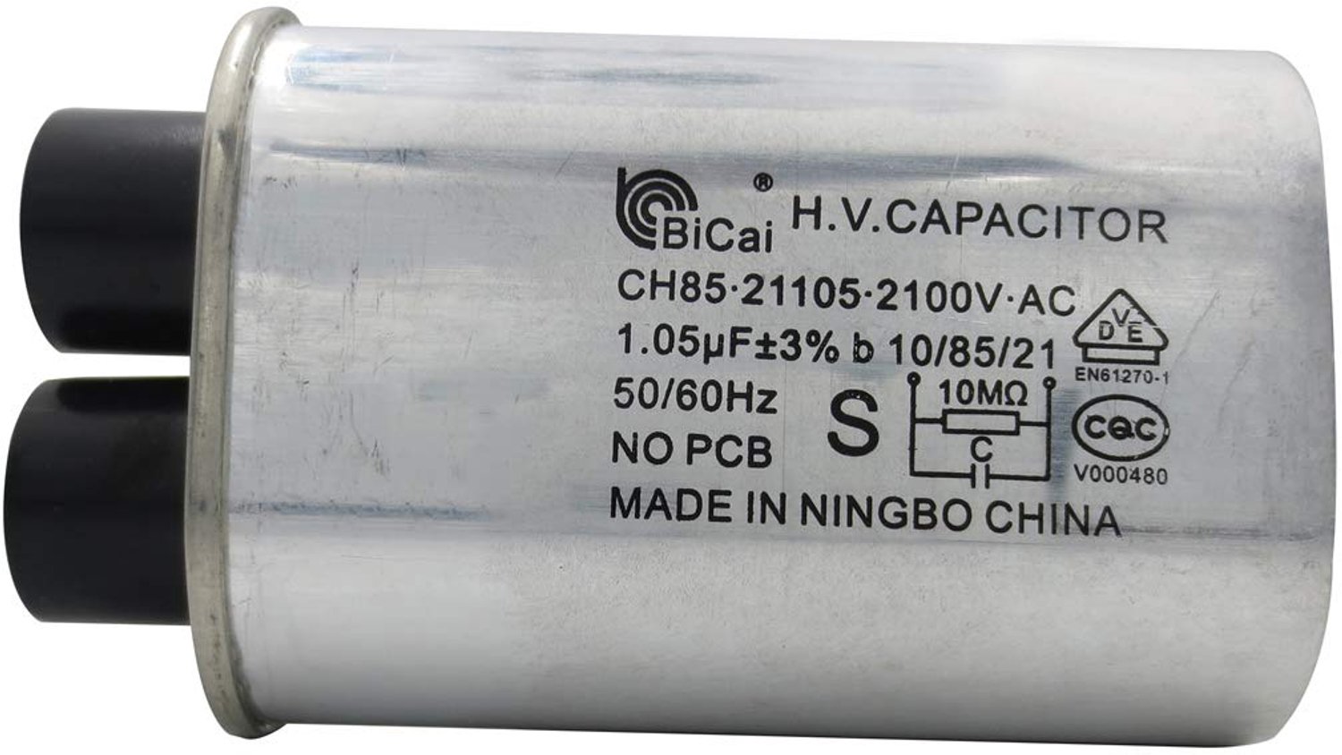 Hoogspanningscondensator 1.05uF - 2100V AC - Universele microwavecapacitor - Voor professionele toepassing - ShopVlot
