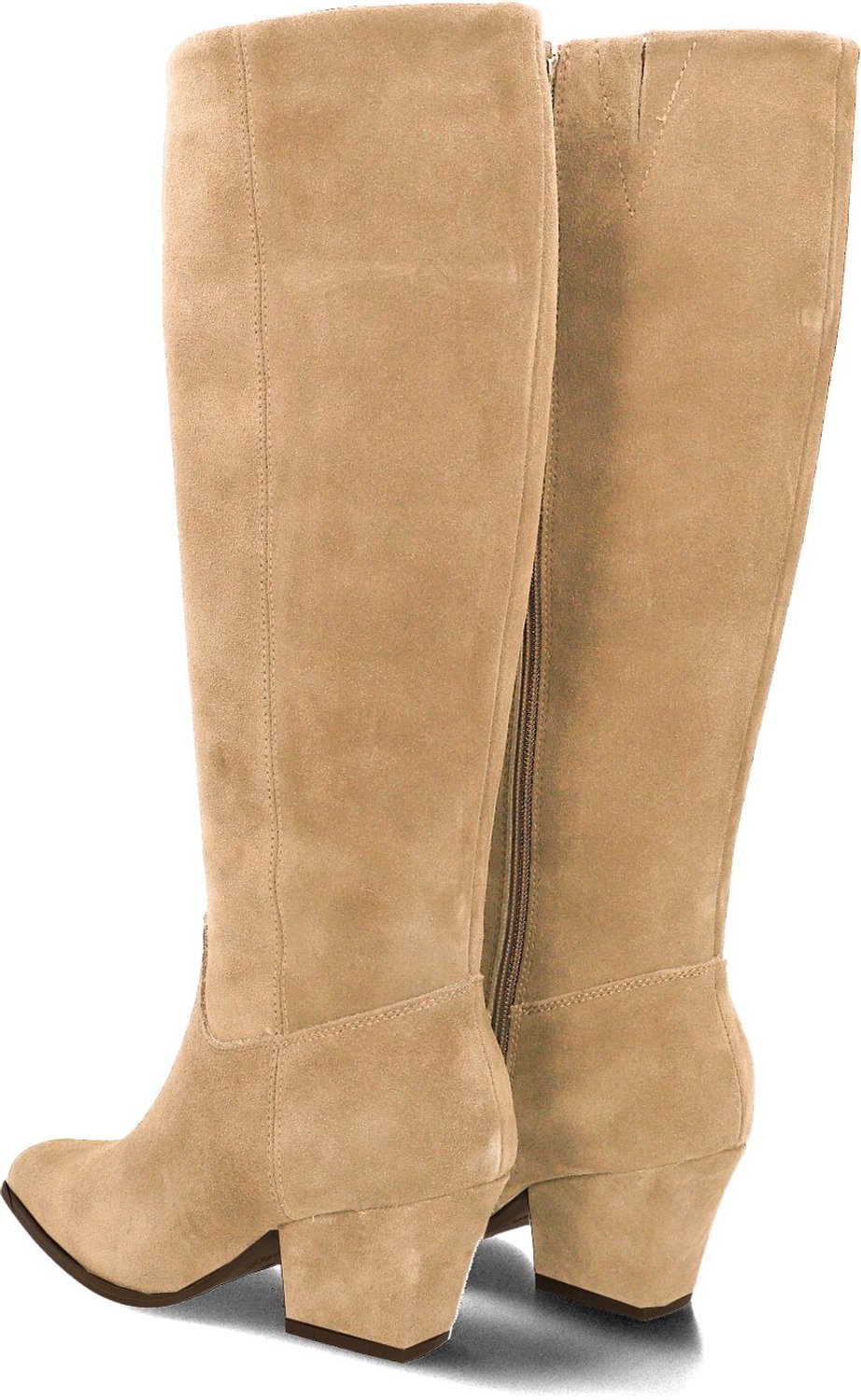 MARLOU Clshn80762 Laarzen - Suède - Dames - Beige - Maat 36