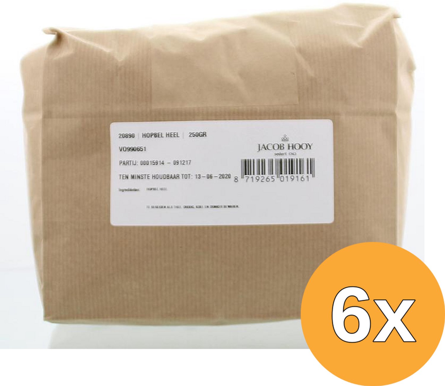 6x Jacob Hooy Hopbel Heel (250 gr)