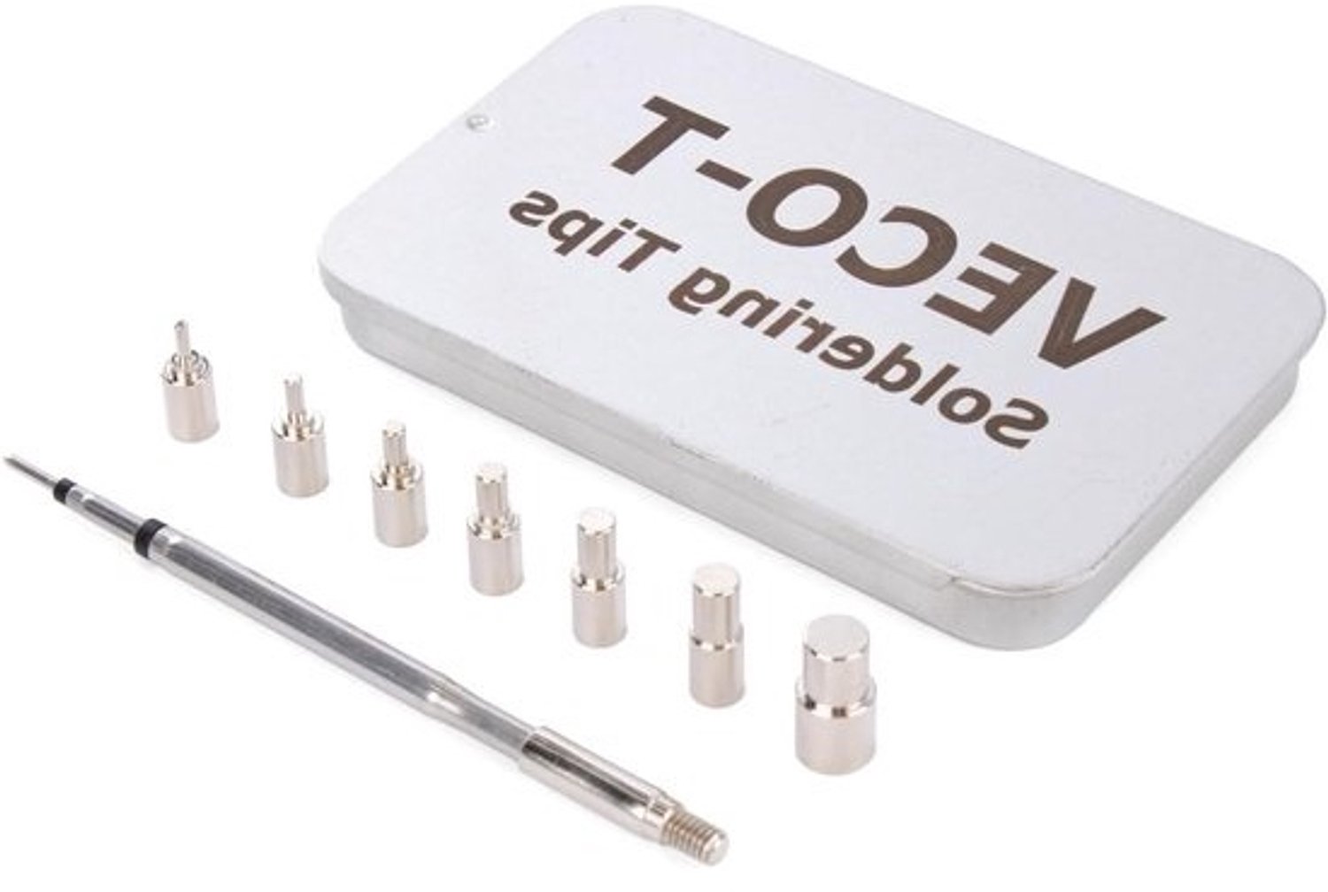 Insert Tool Set - Soldeer Tips - 3D Printen - Complete M2-M8 - 14.4 x 9.8 cm - Zilver