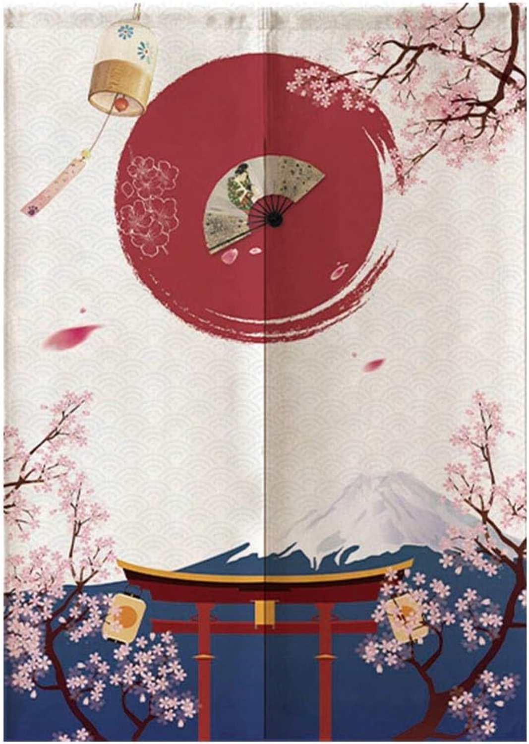 Japanse Stijl Doorway Divider Half Shading Gordijnen voor Kinderkamer Slaapkamer Keuken Winkel Restaurant 85 * 120 cm - ShopVlot