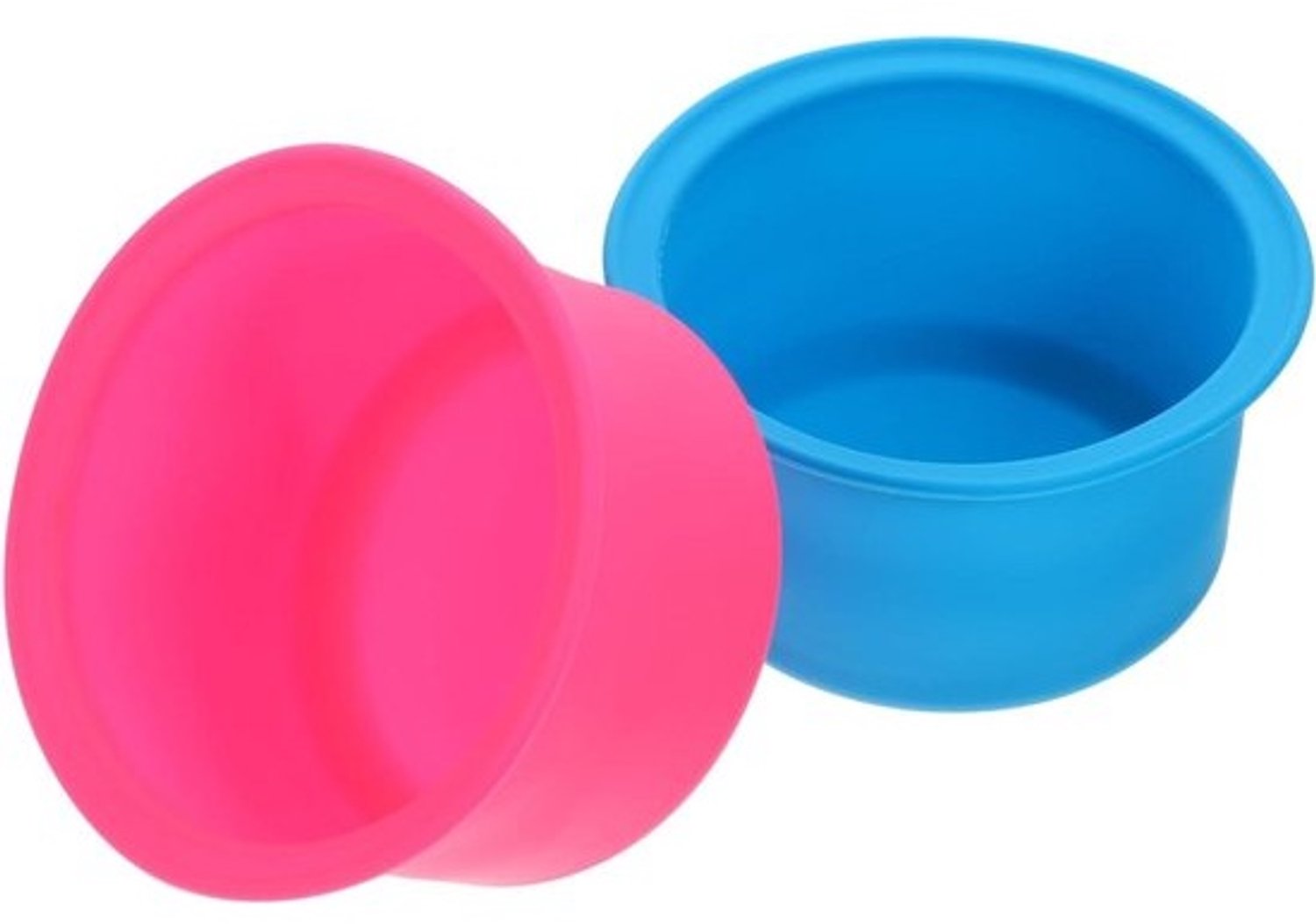 Wax Heater Binnenpot - Siliconen Kom Anti-aanbaklaag - Ontharen Thuis - Lekvrije Wasvoering - 2 Stuks - Grijs