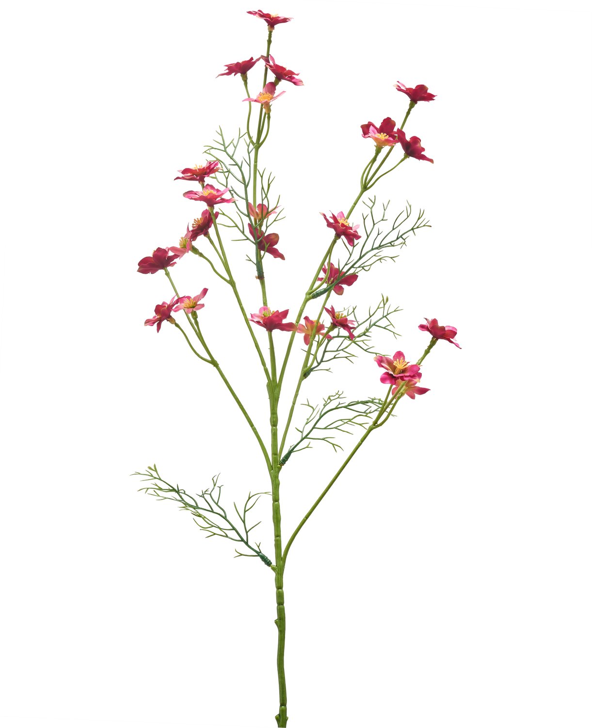 Easyplants | Kunstbloem Wilde Bloem 68 cm donker roze | Zijde | Nepbloemen | roze | Onderhoudsvrij | Kant-en-klaar