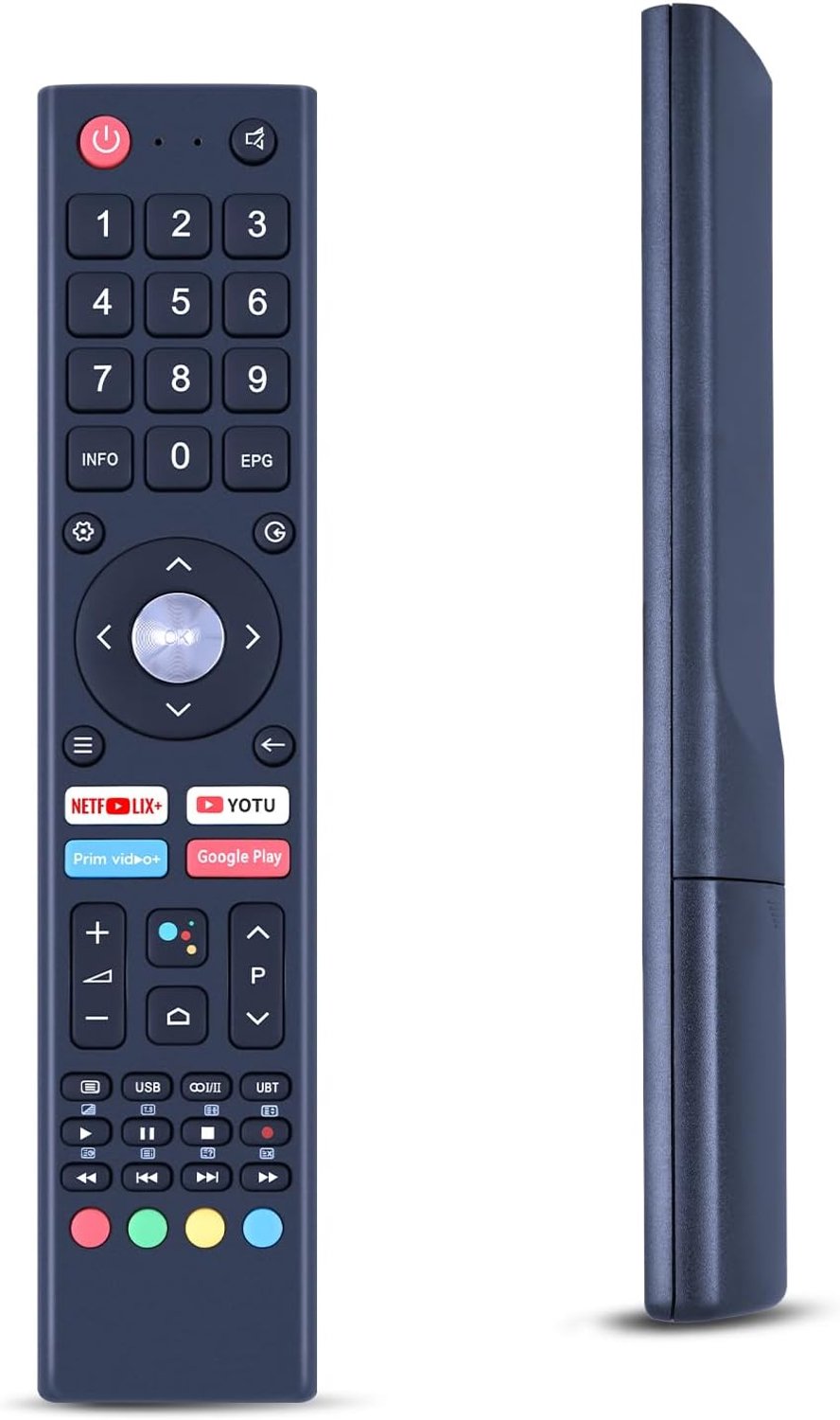 Vervangende afstandsbediening - Geschikt voor Smart TV - Geen installatie vereist - Vemera