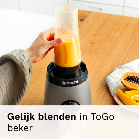 Bosch Serie 4 MMB4194S - Blender - 1,5L - VitaPower - 1200W - 10 jaar motorgarantie - Met veiligheidsdeksel - Zilver van Bosch — afbeelding 5