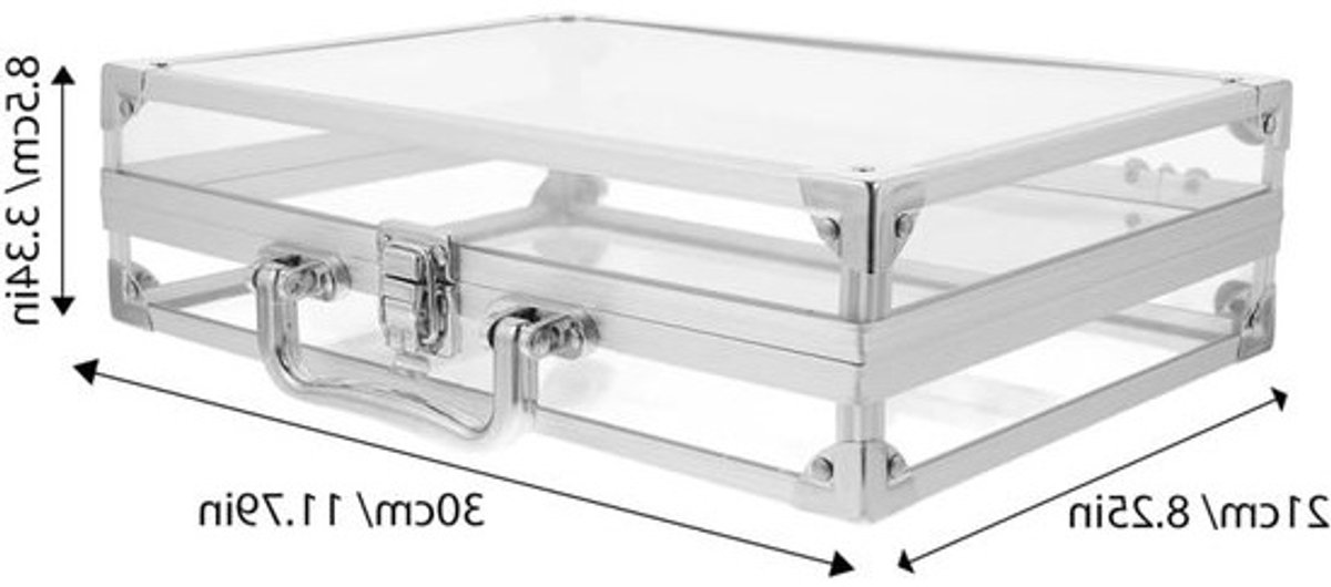 Aluminium make-upkoffer met slot - kroonontwerp en geluidsreductie - voor CNC-freesmachines en displaydoeleinden