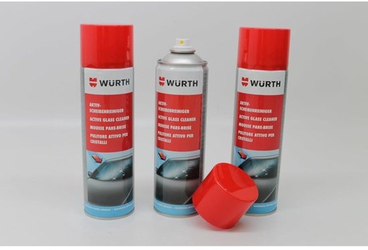 3x Foam Active ruitenreiniger - Effectieve glasreiniger - Voor binnen en buiten