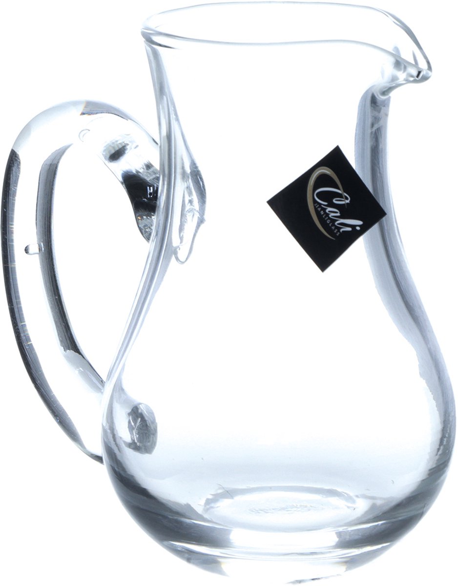 Set van 6 Glazen Kannetjes – 100 ml – Mini Schenkkan voor Wijn, Melk, Frisdrank, Water, Sap, Sauzen en Dressings – Transparant Glas — cadeau in Cadeau-ideeën - foto 2