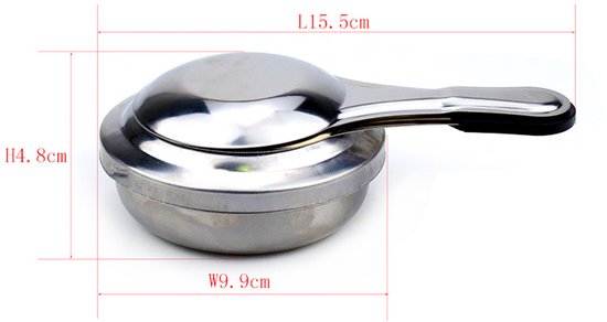 Fonduebrander - draagbare roestvrijstalen alcoholkachel - Roestvrijstaal - Alcoholbranders - Afneembare - voor buiten kamperen - 16×5cm — afbeelding 2