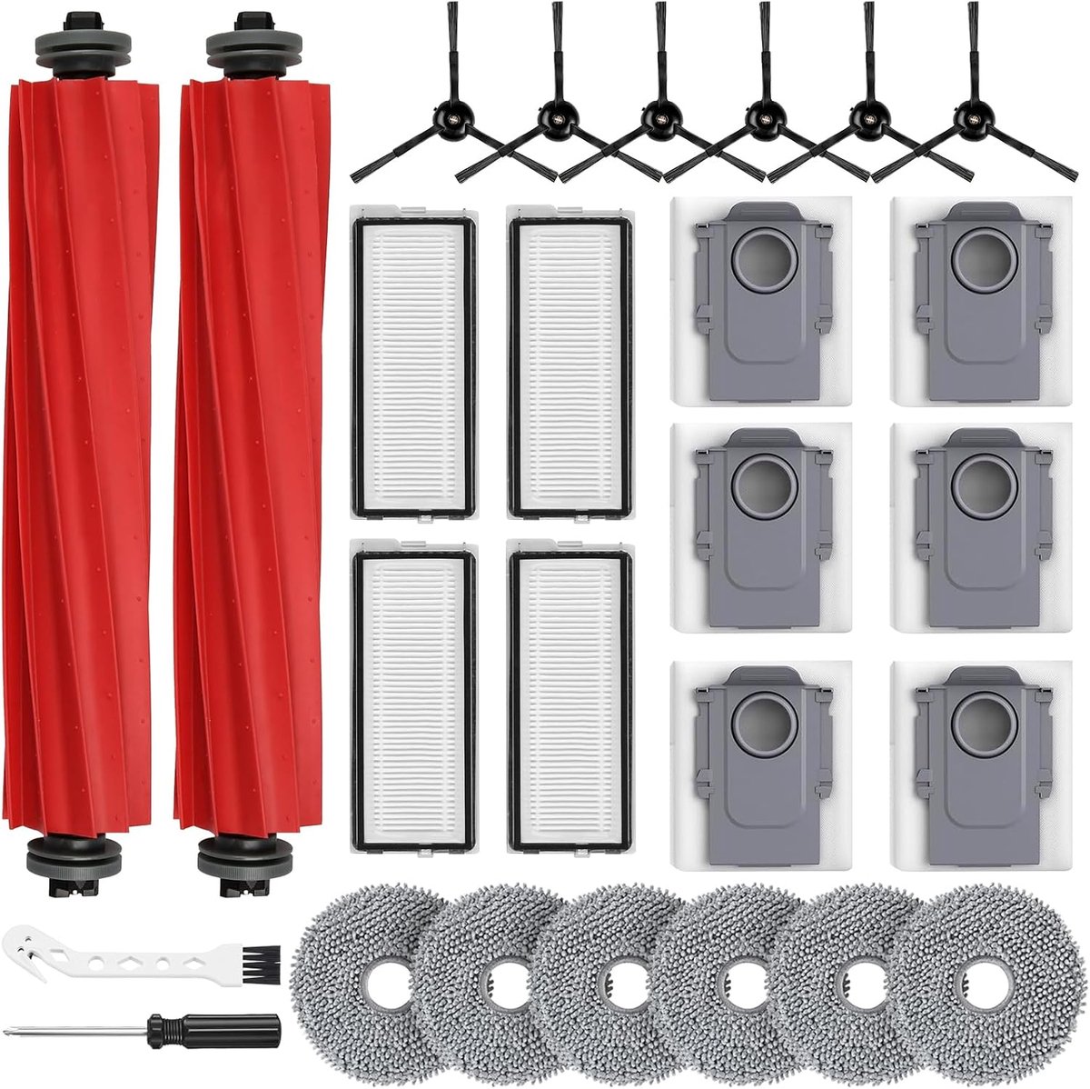 26-delige accessoireset geschikt voor Roborock Q Revo S/Qrevo Pro robotstofzuiger