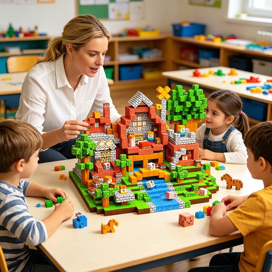 Magnetische blokjes - 200-delige set - Pet Forest - Vormen van bosdieren - Magnetisch bouwspeelgoed - Geschikt voor sensorisch spel - Kinderspeelgoed - Educatief speelgoed - Geschikt voor kleuters - 2 x 2 cm